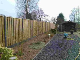 houten schutting